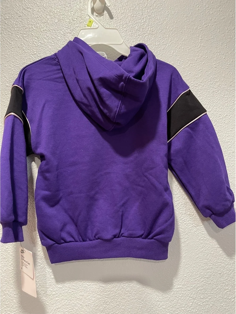Nike Girls Purple 'Just Do It' Hoodie Sweatshirt Size 3-4 Y